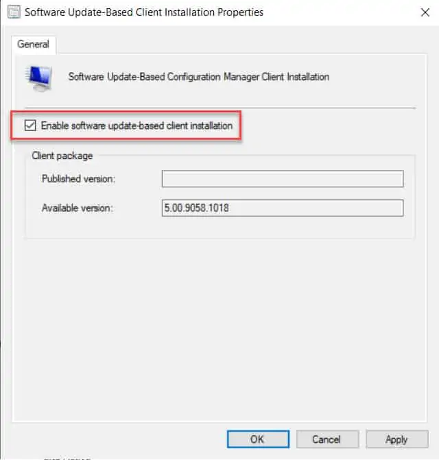 Windows 11 SCCM 客户端代理软件基于更新的安装
