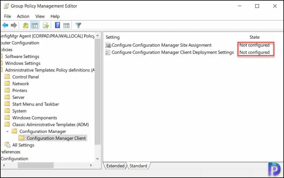 使用组策略在 Windows 11 上安装 SCCM 客户端代理