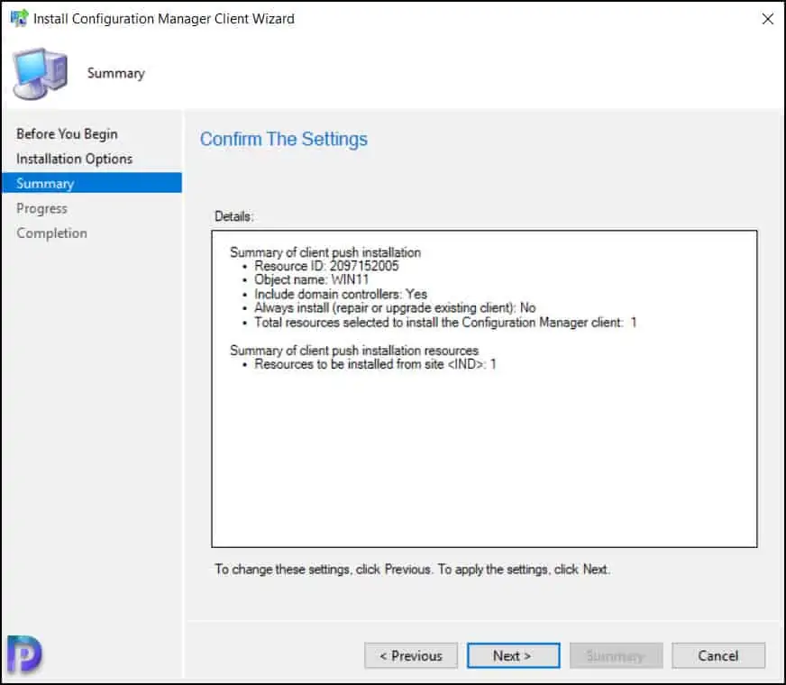 使用客户端推送方法在 Windows 11 上安装 SCCM 客户端代理