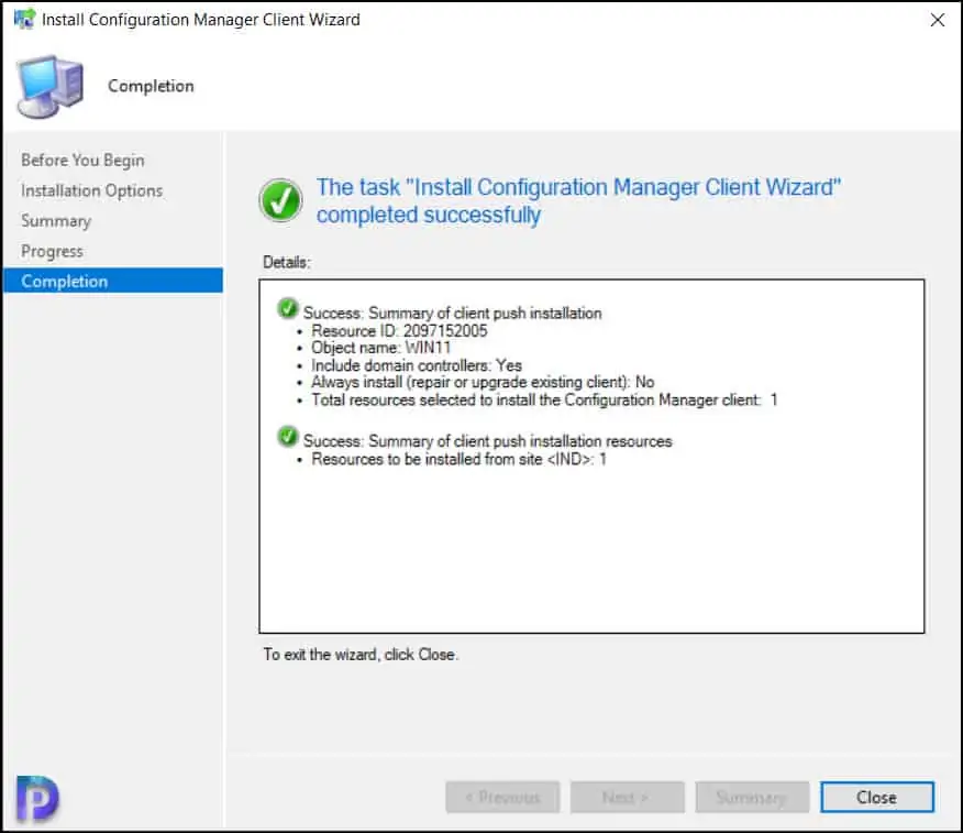 使用客户端推送方法在 Windows 11 上安装 SCCM 客户端代理