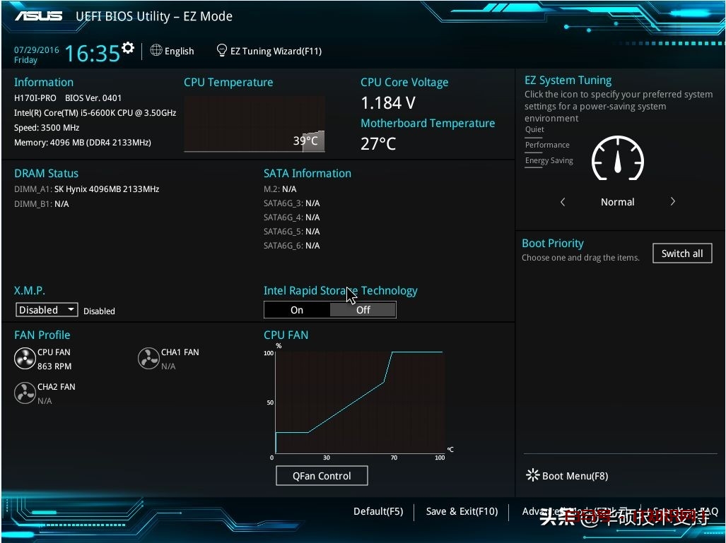 华硕主板如何恢复BIOS默认设置？