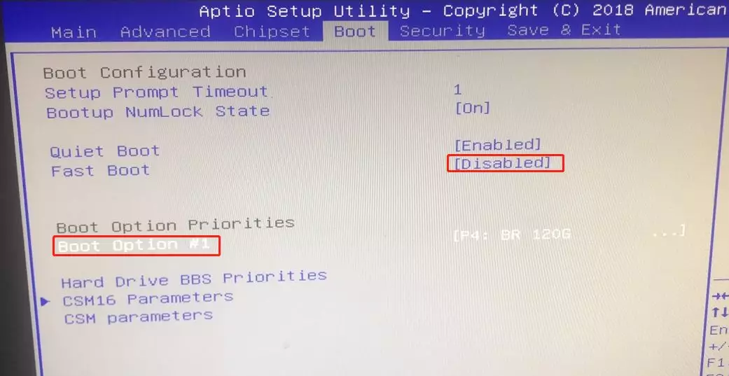 aptio setup utility 2018 bios系统重装不显示U盘
