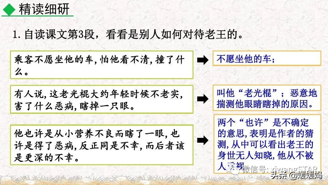 部编版七年级下册语文《10.老王》学习课件