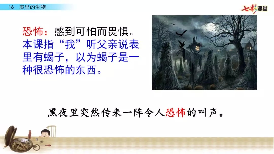 部编语文六年级下册16课《表里的生物》知识点+图文解读+课堂测试