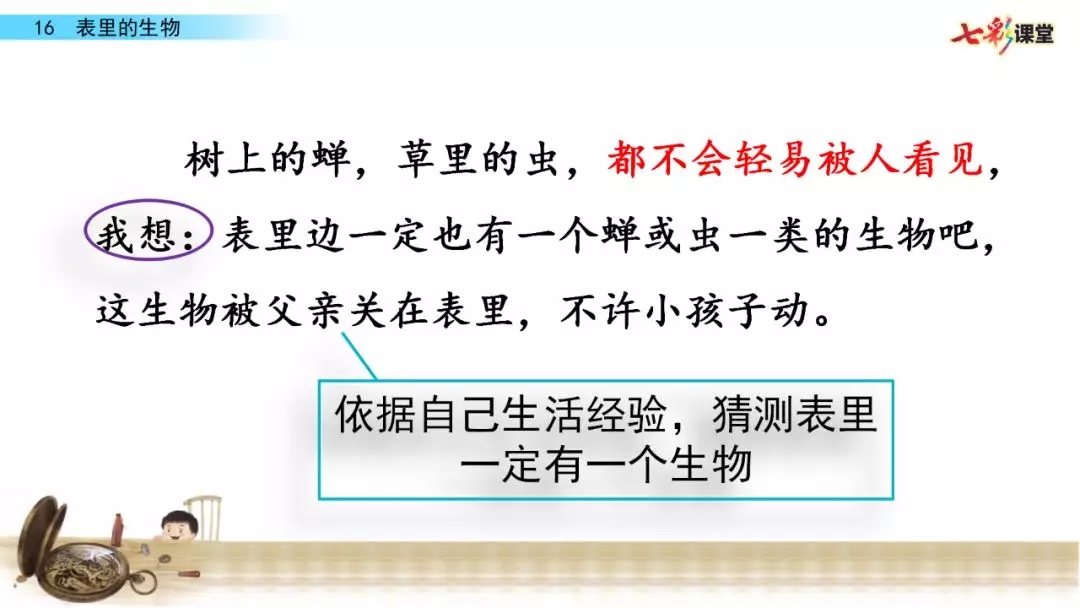 部编语文六年级下册16课《表里的生物》知识点+图文解读+课堂测试