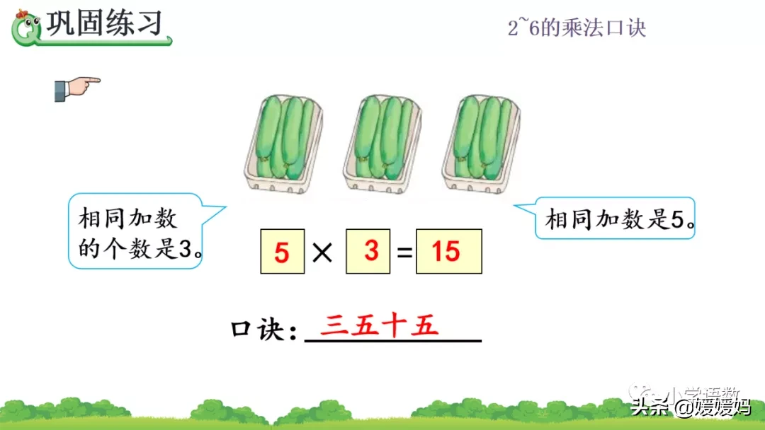 人教版二年级数学上册第4单元《5的乘法口诀》课件及同步练习