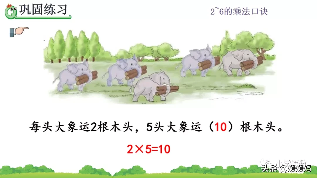 人教版二年级数学上册第4单元《5的乘法口诀》课件及同步练习