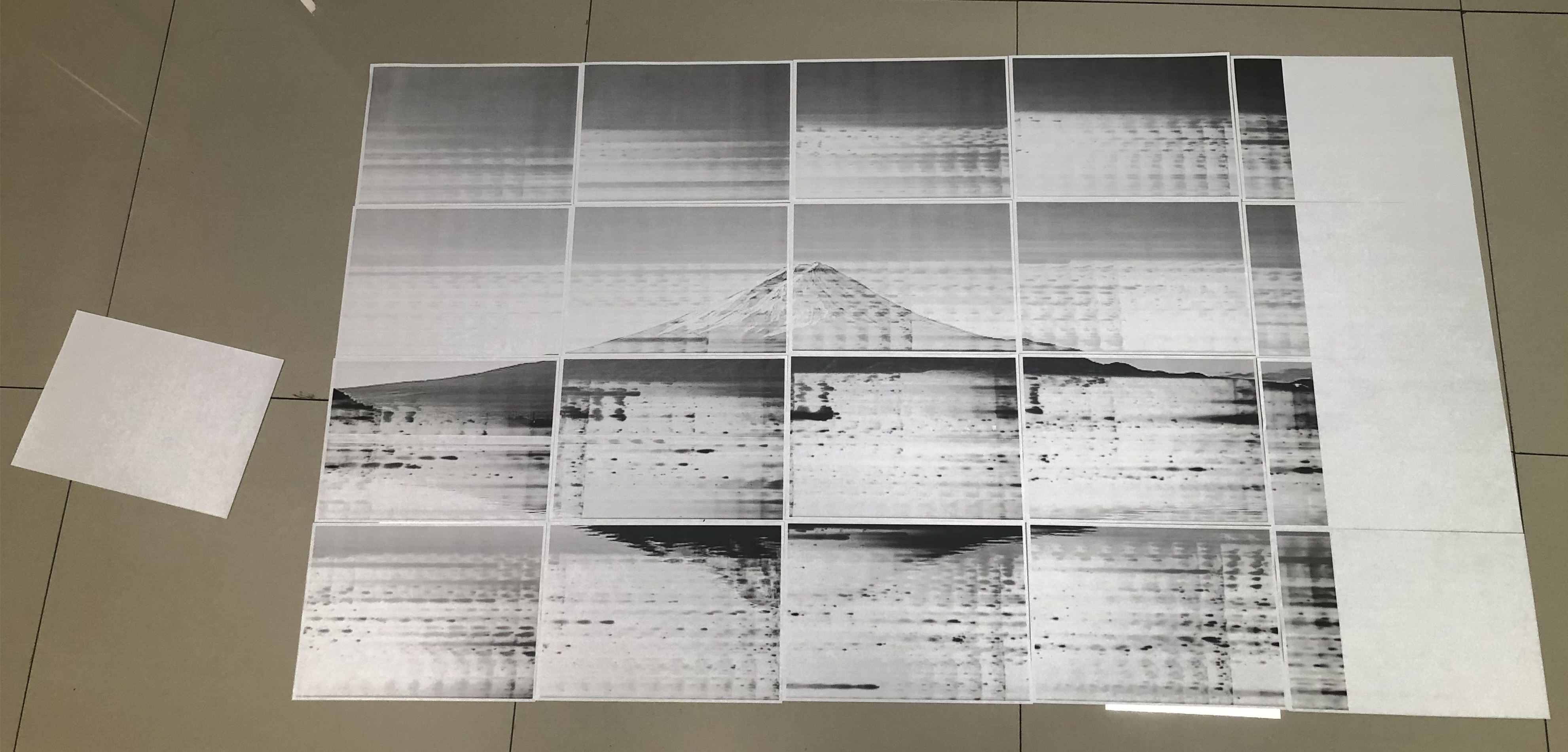 如何将一张图片放大并打印到多张A4纸上，拼接成一米以上大图片