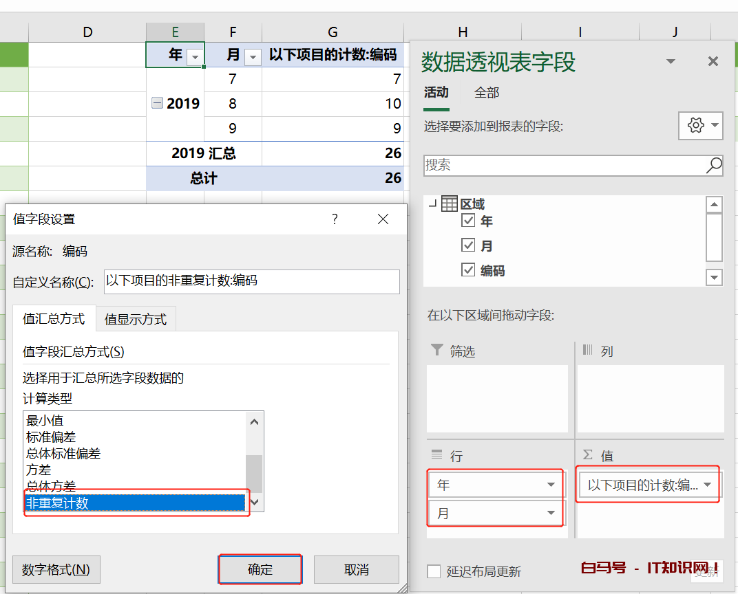 Excel多条件不重复计数，4种方法，总有一种适合你