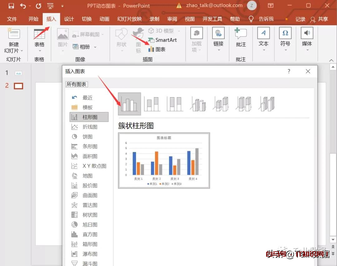 PPT中怎样使用控件展示动态图表
