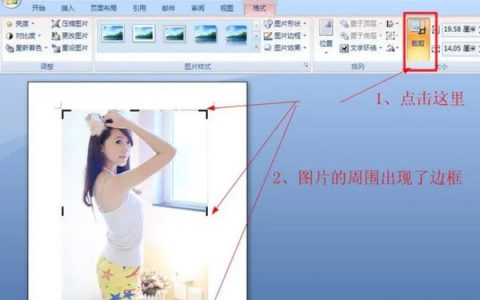 word2007裁剪工具在哪里（word2007怎么截取图片）