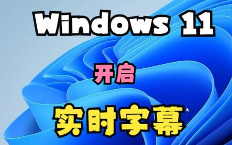 Win11字幕怎么开启？快速开启字幕功能